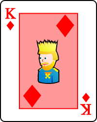 File:Playing card diamond K.png